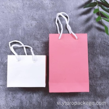 Túi giấy mua sắm tùy chỉnh vải Logo in khuyến mại